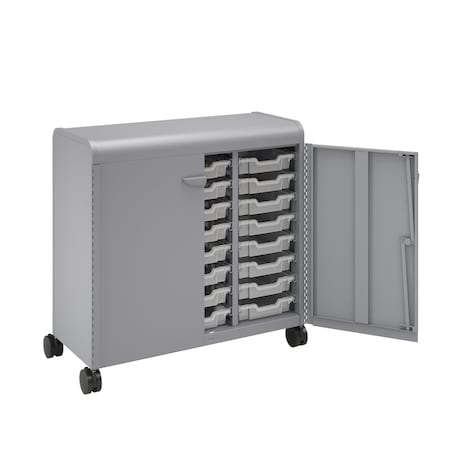 Smith Trades Industrial Storage Cabinet, 43.3 in H, 43 in W, Platinum 620024000PPPCLR